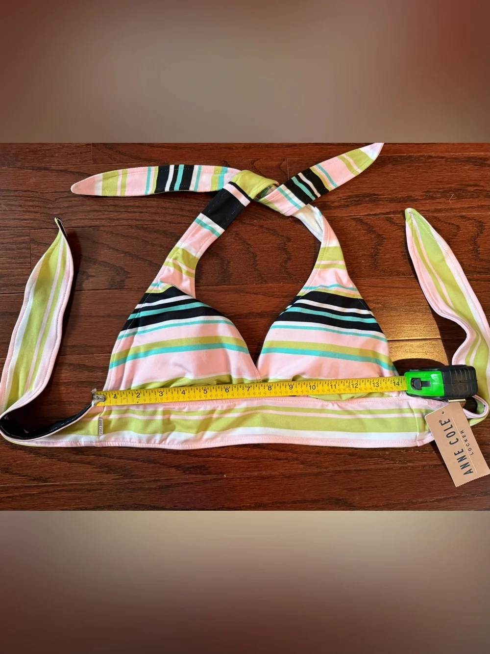 Anne Cole 3-Piece Striped Tankini Bikini Swim Set Mixed Sizes M/L/XL